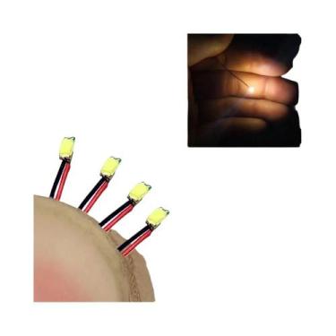 Imagem de Fio LED SMD Vermelho E Preto 40 Peças HO N OO Escala Pré-soldado Micro