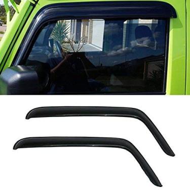 Imagem de Mifeier Viseiras de janela de proteção contra sol/chuva fumê compatível com Wrangler JK 07-16 2 portas 2 peças