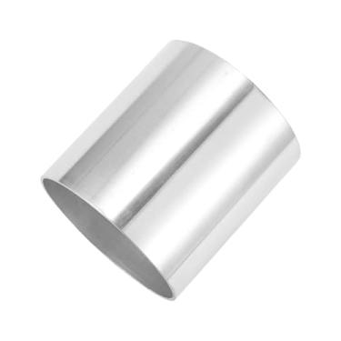 Imagem de TUCKBOLD 95 mm/3,7" OD reto 6061 tubo de liga de alumínio intercooler superfície polimento entrada de ar mangueira de conexão dupla cabeça plana 100 mm 9.9 cm (C) 1 mm 0.1 cm (T)