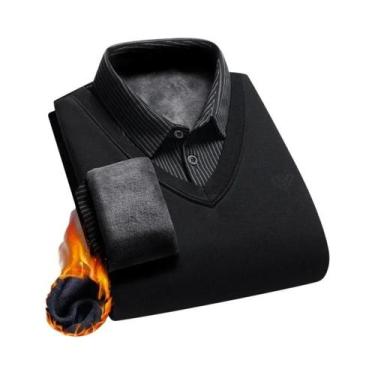 Imagem de Camisas Polo Listradas Slim Fit Para Homens, Moda De Outono, Pulôveres