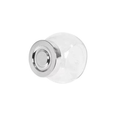 Imagem de Porta Condimentos em Vidro com Tampa Rosqueável Cromada Prime 110ml - 