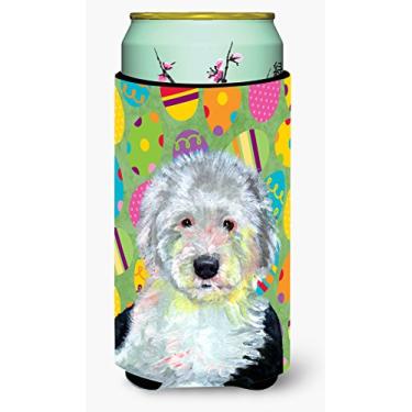 Imagem de Caroline's Treasures LH9441TBC Old English Sheepdog Easter Eggtravaganza Tall Boy Hugger, menino alto, multicolorido