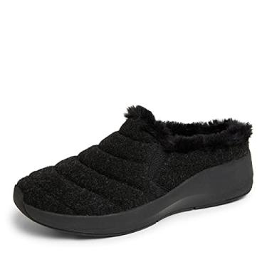 Imagem de Original Comfort by Dearfoams Tamanco anabela feminino Amaya, Preto, 7.5