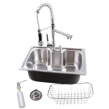Imagem de Kit Cuba Gourmet Cozinha Aço Inox 50x40cm E Torneira Gourmet