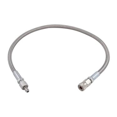 Imagem de TUXING Extensão para chicote de enchimento de airsoft Pcp Paintball 4500 Psi PCP - Sistema de carregamento de aço inoxidável de 60 cm com desconexão rápida