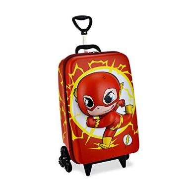 Imagem de Mochila Escolar 3D com 6 Rodinhas Super Friends The Flash - Maxtoy