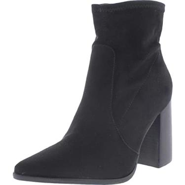 Imagem de Steve Madden Bota de cano curto feminina Touchdown, Preto, 10