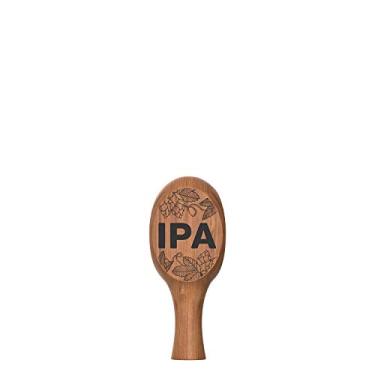Imagem de Cabo de torneira de cerveja – Cabo de torneira IPA de madeira natural de 16,5 cm para sistema de barras de ar, cervejeiros caseiros, Kegerator ou barras