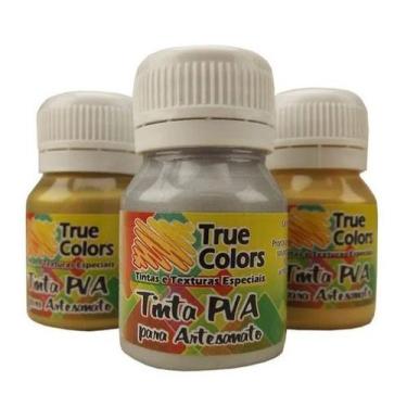 Imagem de Tinta Pva Metal Para Artesanato 37ml True Colors, BRANCO