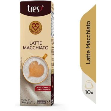 Imagem de Cápsulas Três Corações Caixa com 10 Cápsulas, Latte Macchiato