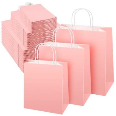 Imagem de Sacos de presente Sabary Kraft Paper com alças, 75 unidades, 3 tamanho