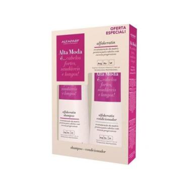 Imagem de Kit Shampoo + Condicionador Alta Moda Alfakeratin 300ml