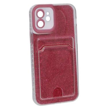 Imagem de Capa Capinha Case Porta Cartão Glitter Compatível iPhone 12 - Tesla St