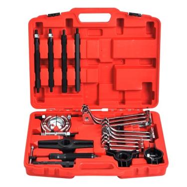 Imagem de WINMAX TOOLS AUTOMOTIVE Kit de conjunto de extrator de separador de rolamento de engrenagem hidráulica de 10 toneladas