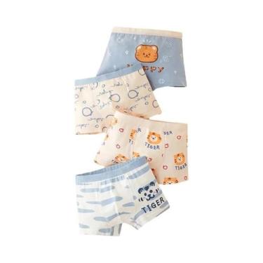 Imagem de Cuecas De Algodão Para Meninos Com Estampa De Carro, Shorts De Estampa