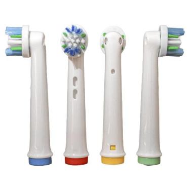 Imagem de Kit com 4 Refil Compatível Floss Action para Escova Elétrica Oral-B Br