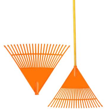 Imagem de Vassoura Rastelo Plástica 22 Dentes Com Cabo 1,2m Durín