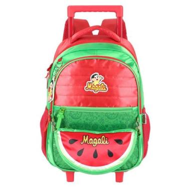 Imagem de Mochila de Rodinhas Escolar Infantil Turma da Mônica, Vermelho