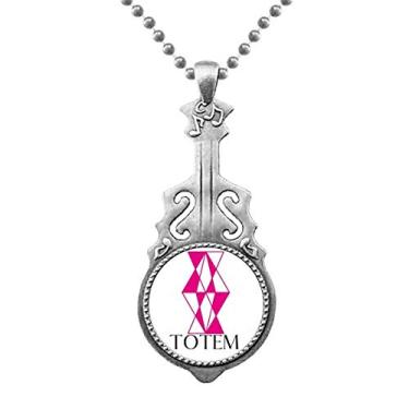 Imagem de OFFbb-USA Pingente de losango triangular, bloco de totem, joias, música, torque, Hangtag