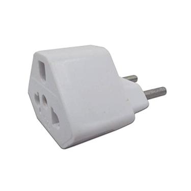 Imagem de Kit 5 Plug Adaptador de Tomada Branco 20A Universal