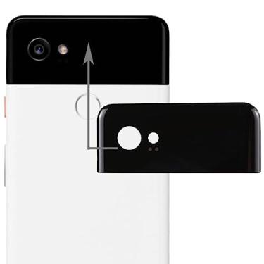 Imagem de YUNCHAO Peças de substituição de telefone celular Google Pixel 2 XL Tampa traseira Tampa de lente de vidro superior Acessórios telefônicos
