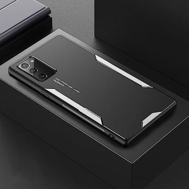 Imagem de Capa de telefone de metal de alumínio para Samsung Galaxy S21 Ultra S8 S9 S10 S20 Plus Note 20 Ultra 8 9 10 Plus A51 A71 A52 A72 Capa, Preto Prata, S9 Plus