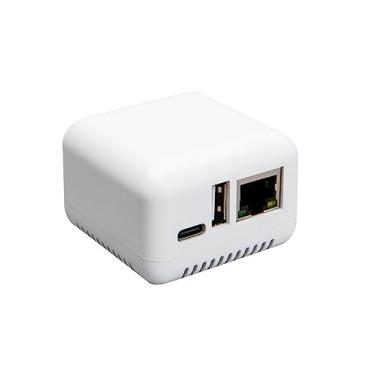 Imagem de LOYALTY-SECU Servidor de impressão USB do adaptador de impressora Bluetooth sem fio (Branco)