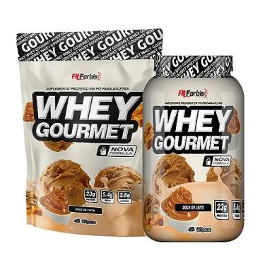Imagem de Kit Pote + Refil Whey Protein Gourmet - FN Forbis Nutrition (Doce de Leite)