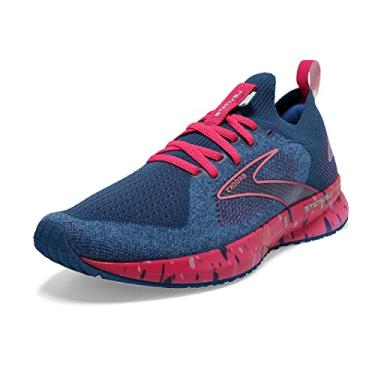 Imagem de Brooks Tênis de corrida feminino Levitate StealthFit 5 Neutral, Azul/Beetroot/Plume, 8 Narrow