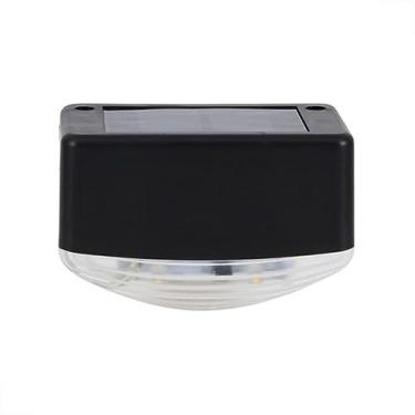 Imagem de Luminária Luz Solar 1w Sem fio Branco Frio Externa Automática Arandela Muro Parede Jardim Estacionamento Acende Noite