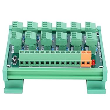 Imagem de Bloco terminal Fafeicy, placa de captura de 3 fios e 12 canais, controle do interruptor do trilho DIN, sinal de saída NPN PNP, especificação de fiação 20-26AWG, KP12LGtherC, terminais