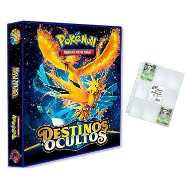 Imagem de Álbum Pokémon Pasta tipo Fichário para Cards - SOL&LUA - Destinos Ocultos (MODELO 1) + 10 Folhas YES