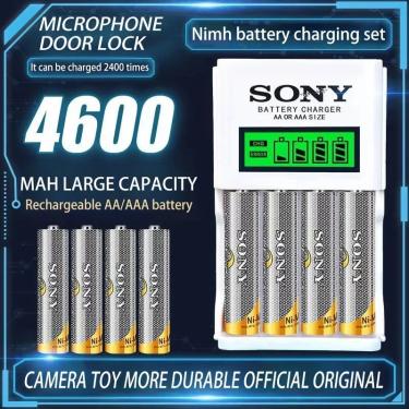Imagem de Bateria Recarregável de Grande Capacidade Sony  Substitua a Bateria 1.5V  1.2V  AA  AAA  4600mAh