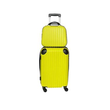 Imagem de Mala De Bordo 10Kg + Frasqueira Viagem Rodinhas 360 Abs