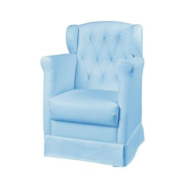 Imagem de Poltrona Cadeira de Amamentação Balanço Eliza Corano Azul Speciale Home
