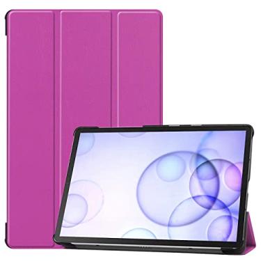 Imagem de ZZOUGYY Capa de tablet para Samsung Galaxy Tab S6 10,5 T860 T865 T867 (versão 2019), capa de couro ultrafina com suporte fólio para Galaxy Tab S6 2019 SM-T860 SM-T865 SM-T867 10,5 polegadas
