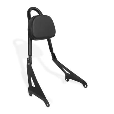 Imagem de Assento de passageiro traseiro para motocicleta Sissy Bar da Worldmotop para Yamaha Stryker XVS1300 2011-2019, Encosto destacável (sem bagagem, XVS1300)
