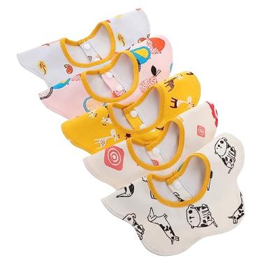 Imagem de SHOWERORO 5 Unidades babador impermeável babador infantil babando babadores de bebê impermeáveis toalha de baba infantil babador de saliva de bebê seção fina saco de arroz filho