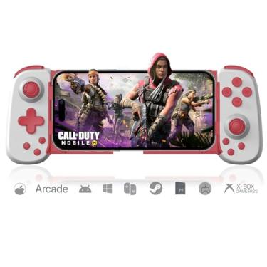 Imagem de arVin Mobile Gaming Controller for Android/iPhone/iPad/Tablet/PC/Switch/PS3/PS4, Wireless Gamepad with Hall Effect Joystick/Turbo/6-axis Gyro/Vibration/Play Xbox Cloud Gaming/PS Remote Play/Steam Link