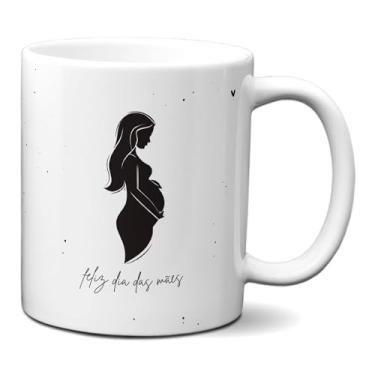 Imagem de Caneca Dia das Mães Mãe de Primeira Viagem cheia de Emoções (Branca)