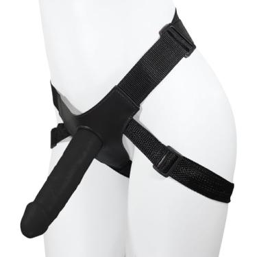 Imagem de Cinta Peniana Ajustável com Pênis Realístico Martes 19 x 4,5cm Preto