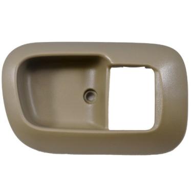 Imagem de PT Auto Warehouse TO-2530E-2FR - Guarnição interna da maçaneta da porta interna/bisel, bege/caramelo - Frente do lado do passageiro