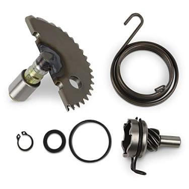 Imagem de FLYPIG Kit de reconstrução de alavanca de arranque do eixo de arranque do ciclomotor de scooter Mola de engrenagem inativa adequada para motor 49cc 50cc 80cc GY6 139QMB P139QMB 4 tempos (49cc-80cc)