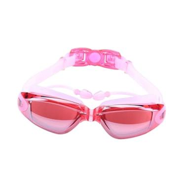 Imagem de Dynwave Óculos de natação, antiembaçante confortável para homens e mulheres, óculos de natação para adultos, mergulho em piscina, ROSA
