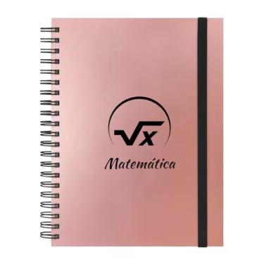 Imagem de Caderno Universitário Plus 12 Matérias Profissões Matemática (Rosê Gold)