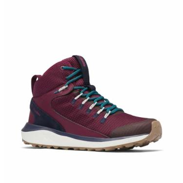 Imagem de Columbia Trailstorm Tênis feminino de caminhada impermeável médio, Marionberry/Deep Water, 10