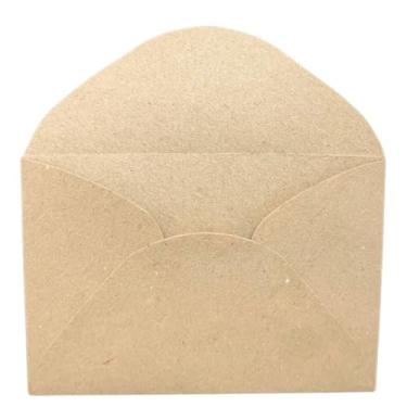 Imagem de Envelope Mini Convite Kraft Pardo 80g | 11,5x8cm - Rústico, Mimos para Lojistas e Artesanato - Kit 100 Unidades
