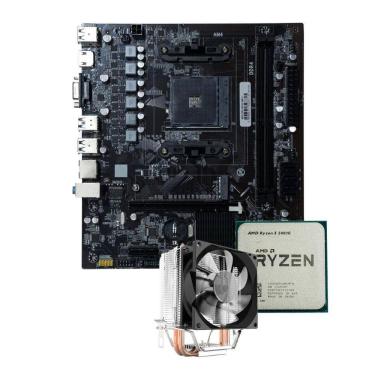 Imagem de Kit Placa Mãe A320M Com Ryzen 5 2400G E Air Cooler