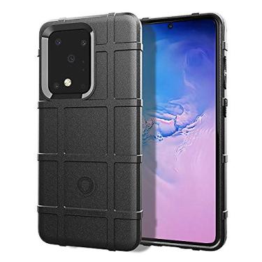 Imagem de Capa S20 Ultra 5G, LABILUS (série de proteção robusta) TPU espesso sólido áspero armadura capa protetora tática compatível com Galaxy S20 Ultra 5G (6,9 polegadas), Dark Black