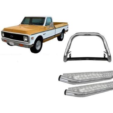 Imagem de Kit Quebra Mato S/barra+estribo Chapa Cromado C20 - HOZZ